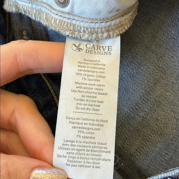 Carve Designs Blue Straight Leg Jeans - Picture 5 of 7